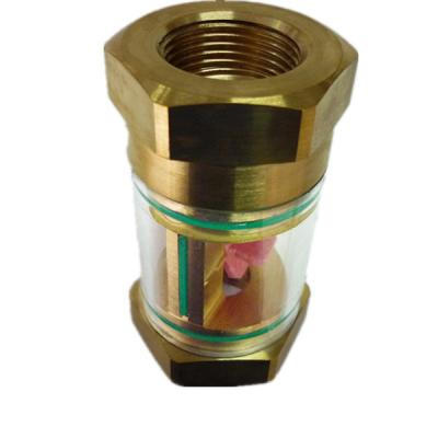 China Brass Full View Impeller Water Sight Glass Flow Indicator 1/8