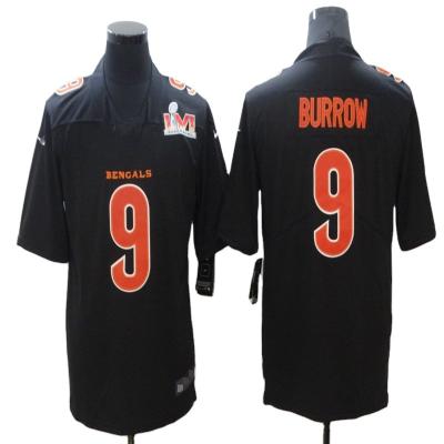 China New Wholesale Anti-UV Super Bowl Patch Cheap Stitched Tank Tops Cincinnati 9 American Football Joe Burrow 1 Chase for sale