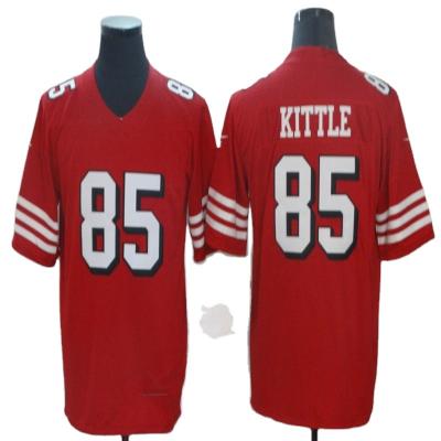 China New American Football Jersey San Francisco #85 Kittle #97 Bosa #5 Spear 75th Anniversary Patch Anti-UV Stitched Jersey for sale