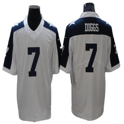 China New Dallas #7 Diggs #8 Aikman #9 Romo Top Embroidery Veapoor Limited Anti-UV Stitched American Football Jersey for sale