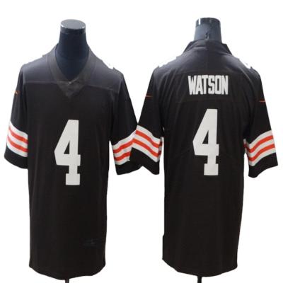 China New GARRETT Anti-UV Pique #2 COOPER#4 Deshaun Watson #80 LANDRY Top Embroidery Limited Cleveland Jersey #95 American Football Tank Top for sale