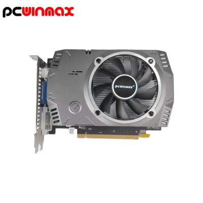 China PCWINMAX Radeon R7 240 2GB 128-bit DDR5 gaming grafische kaart VGA DVI ATI Single Fan Te koop