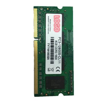 China Notebook-RAM DDR3-Unterstützung OEM 2 GB 4 GB 8 GB 1066 MHz 1333 MHz 1600 MHz Speicher zu verkaufen