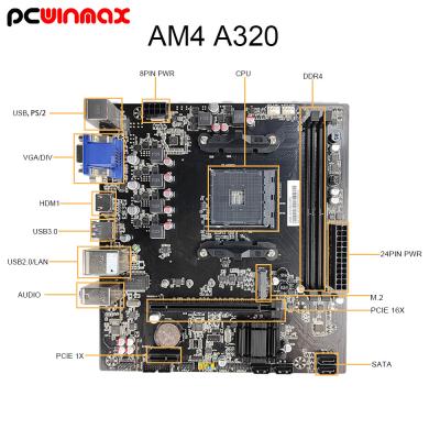 China AMD A320 AM4 Motherboard DDR4-Sockel, kompatibel mit Speichertyp zu verkaufen