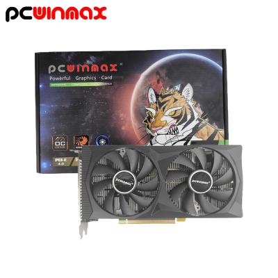 China PCWINMAX Gaming GeForce RTX 2060 12B GDRR6 192 bits HD/DP 1695 MHz Reloj de impulso VR listo con tarjeta gráfica de ventilador doble en venta