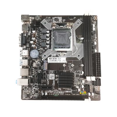 China PCWINMAX H81 LGA1150 Micro ATX placa base soporte 1333/1600MHz doble canal DDR3 placa base para PC de escritorio en venta