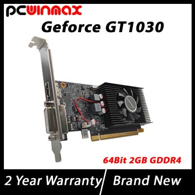 中国 PCWINMAX Geforce GT 1030 2GB DDR4 64ビット コンピュータグラフィックカード 低プロファイル HD DVI出力 GPU 販売のため