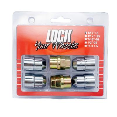 China Steel Wheel Lock Nut Sets Chrome Lug Nut M12x1.5 for sale