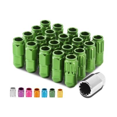 China 7075 Wheel Tuner Spline Lug Colorful Aluminum Wheel Nut for sale