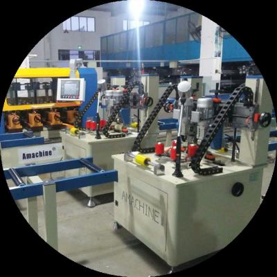 China Aluminum Aluminum Profile Knurling Thermal Break Machine With Strip Feeding For Window And Door for sale