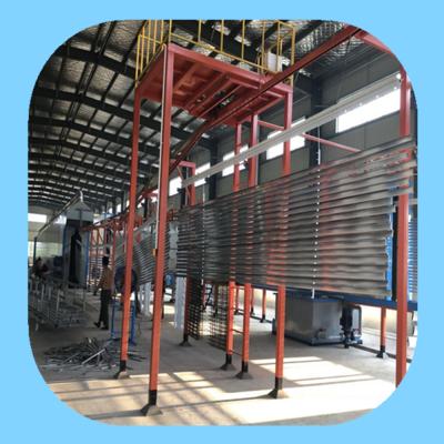 China AL/Steel profiles electrostatic powder coating line for aluminum profiles for sale