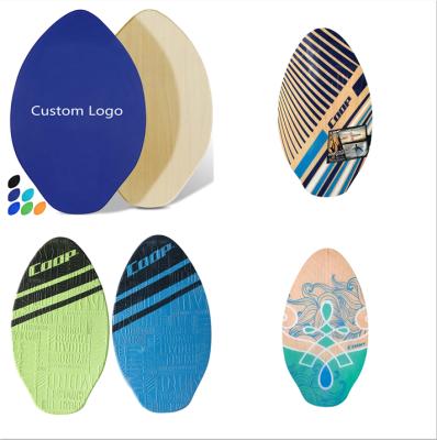 China Custom Cheap Custom Logo Color Box Mini Surfboard Skimboards Laminated Wood Surfboards for sale