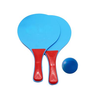 China With Printing Machine Board Games Beach Wooden Paddle Ball Set With Custom Logo for sale