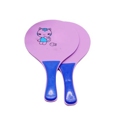 China With Wooden Printing Machine Custom Paddle Ball Set Sand Beach Tennis Racket for sale