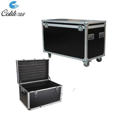 China Aluminum Heavy Duty Rolling Tool Case Hardware Tool Box Rolled Aluminum Cable Theft Case for sale