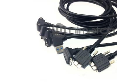 China Vision 5Gbps USB3 ein Mann zum Mikrob-männlichen Standardkamera-Daten-Kabel mit Schrauben-Verschluss zu verkaufen