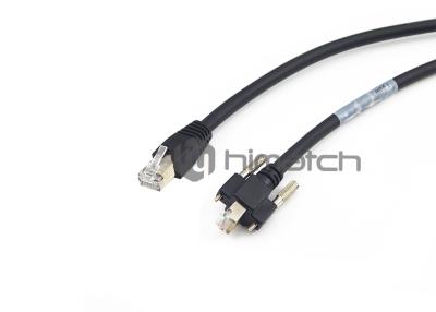 China GIGE Ethernet Cat5e RJ45 Cable with Tinned Copper Conductor RoHS Approved Black Color for sale