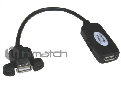 China Himatch High Speed USB 2.0 Cable / Panel Mount USB Extension Cable OEM Available for sale