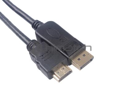 China OEM Displayport 1.2 Cable DP To HDMI VGA Adapter 2 In 1 Converter Cable for sale