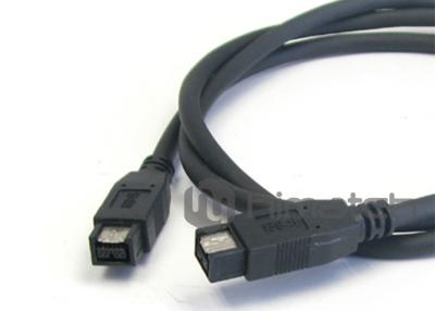 China IEEE 1394B Male to Male Firewire 800 Cable / Custom Cable Assemblies For Camera Connection for sale