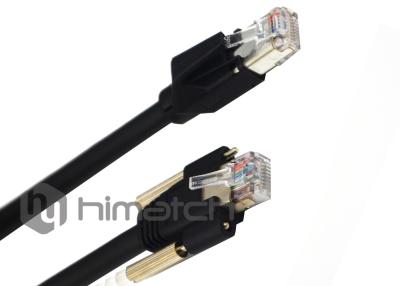 China 10m 26AWG PUR Cat 6 Ethernet Cable Assembly RJ45 To RJ45 FEP for sale