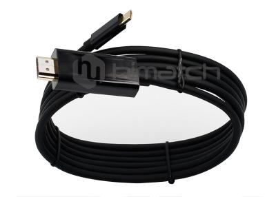 Κίνα Γρήγορο καλώδιο δαπανών τύπων Γ USB, αρσενικό καλώδιο 2m προσαρμοστών HDMI για τον προβολέα DLP προς πώληση