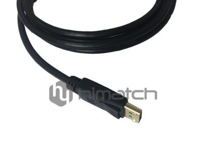 China High Performance Displayport 1.2 Cable Male to Male support 4K UHD for sale