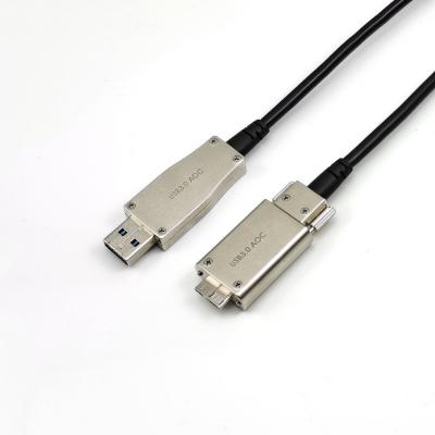 China Het hoge Buigen AOC A aan Micro- B 50m 5Gbps USB3 Visiekabel Te koop