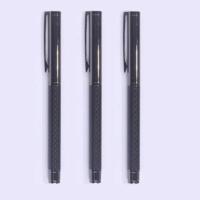 China Gift / souvenir classic / luxury high quality bottom barrel with carbon fiber metal roller pen for business for sale