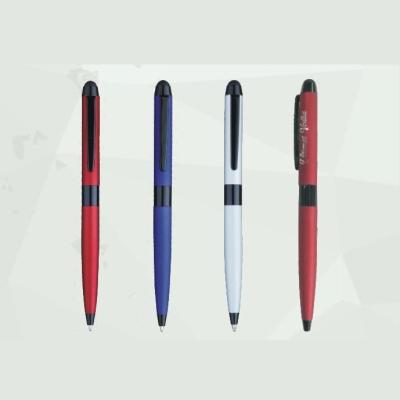 China Cell Phone Metal Rubberized Barrel Black Trims Top With Active Screen Touch Stylus Pen for sale