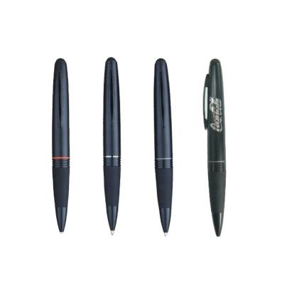 China Matte Black Rubber Grip Metal Touch Mobile Phone Twist Tip Pen Type for sale