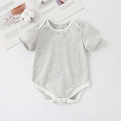 China Beautiful High Quality Summer Knitted Baby Fiber Short Sleeve Baby Clothes Slim Overalls for sale