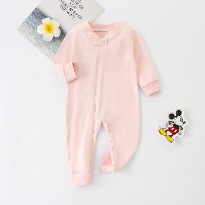 China Solid Long Sleeeves 2022 New Design Baby Long Sleeve Overalls Kids Casual Cotton Fabric Baby Romper for sale