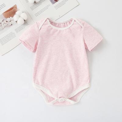 China Lovely Baby Clothes Summer Style Overalls Baby Organic Cotton Overalls Newborn Short Sleeve for sale