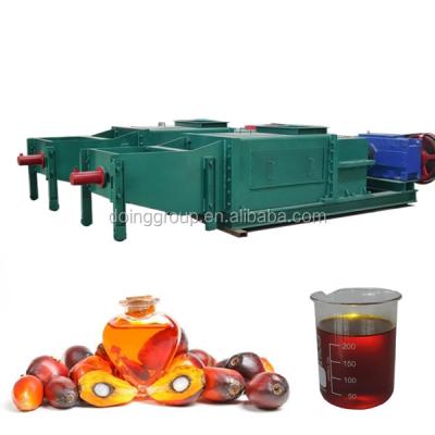 China Double auger palm oil press machine and hydraulic system vending 1tph palm oil mill with hydraulic system for sale