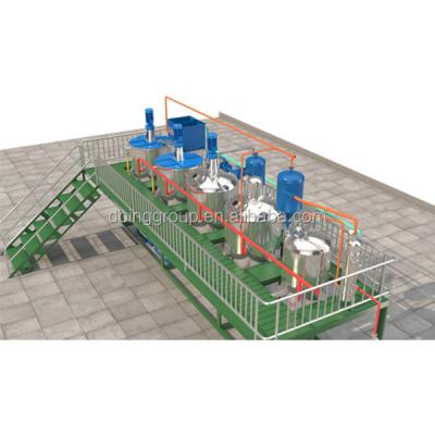 China Oil Plant 10-20T/D Crude Palm Oil Refinery Plant For Refining PKO Into Vegetable Oil for sale