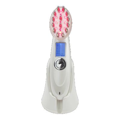 China IKSBEAUTY Mini LCD Display RF&EMS Photon Laser Anti Hair Loss Anti Hair Loss Comb Portable Handheld Regrowth Threapy Massager Anti Hair Loss Comb for sale