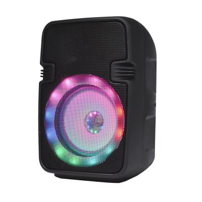 China New LED Colorful Light Square Dancing Bluetooth Speaker Led Portable Wireless Subwoofer Current Lamp Household Small for sale