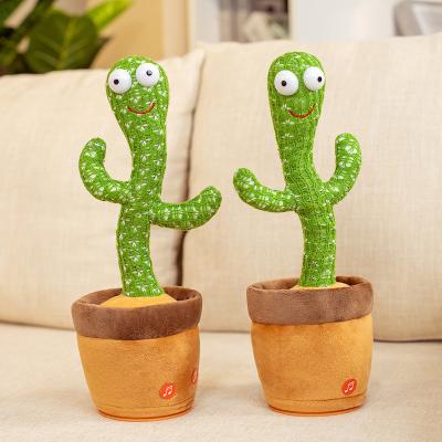 China 2021 new arrival cute wireless dancing cactus bluetooth speaker kids gift/toy for sale