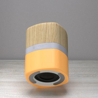 China Factory new mini colorfull LED light bamboo bluetooth speaker portable wireless luminous electronics instrument for sale