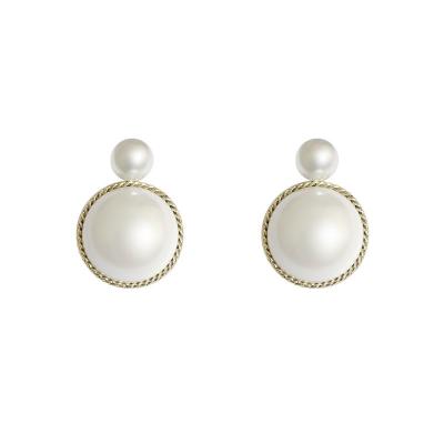 China TRENDY Hot Sell Fashion Korean Pearl Earrings Designs Jewelry For Trendy Women Gift White Party for sale