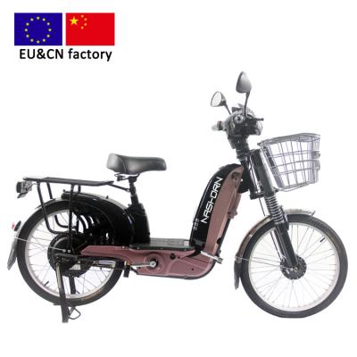 China 26 inch steel electric cargo bike EU factory no new model ebike anti dumping duty pedelec e bicycle 36V/48V G2008AS rear motor for sale