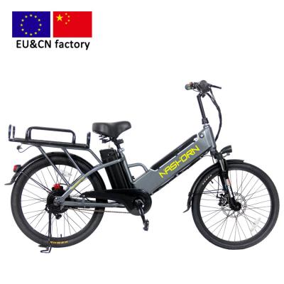 China 24 Inch Steel Electric Cargo Bike EU Factory No New Model ebike 36V/48V G2008AS Anti Dumping Duty Pedelec E Bicycle Rear Motor for sale