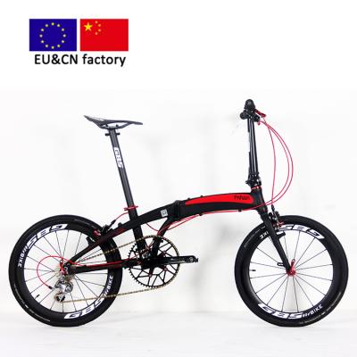 China 17/20 inch racing customized DIY high end fold bike handcrafted portable ultra light personal support for custom folding bike for sale