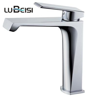 China High Quality Basin Faucet New Arrival Washroom Deck Mounted Hot Cold Mixer Basin Faucets Brass Faucets for sale