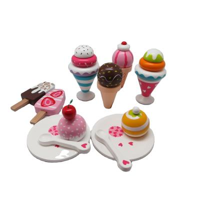 China Wooden Kitchen Set Wooden Toy Ice Cream Toy Set for sale