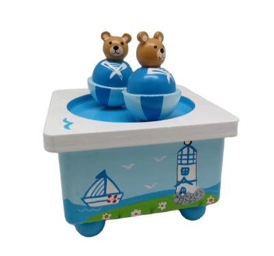 China Baby Toy Children's Wooden Magnetic Musical Instrument Educational Toy Play Music Box For Kids 3+ for sale