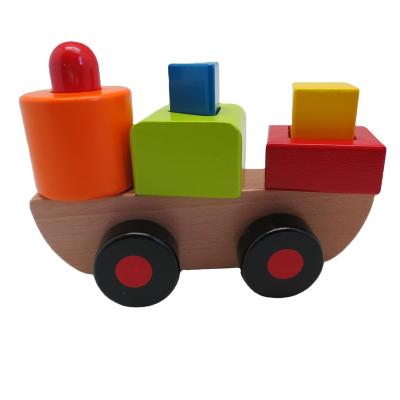 China Wooden Wooden Toy Set Hot Selling Wooden Kid's Car With Wheels for sale