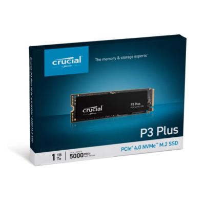 China SSD Crucial P3 Plus M.2 2280 500GB 1TB 2TB 4TB SSD PCI-Express 4.0 x4 NVMe 3D NAND Laptop Internal Solid State Drive for sale