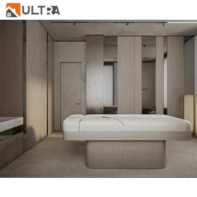 China Customized Ultra decor interior SPA product furniture massage bed SPA bed beauty mirror beauty store display salon showcase for sale